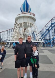 Jamie with his sons, Logan and Ryan