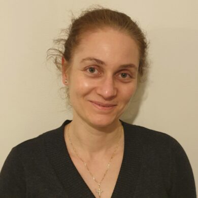 Katja, Guts UK's oesophageal cancer researcher is smiling.