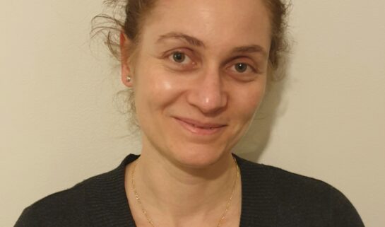 Katja, Guts UK's oesophageal cancer researcher is smiling.