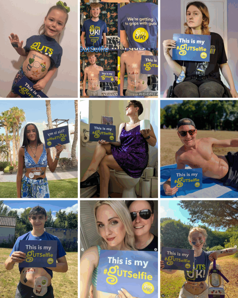 A collage of 9 #GUTSelfies from #GUTSelfie 2025.