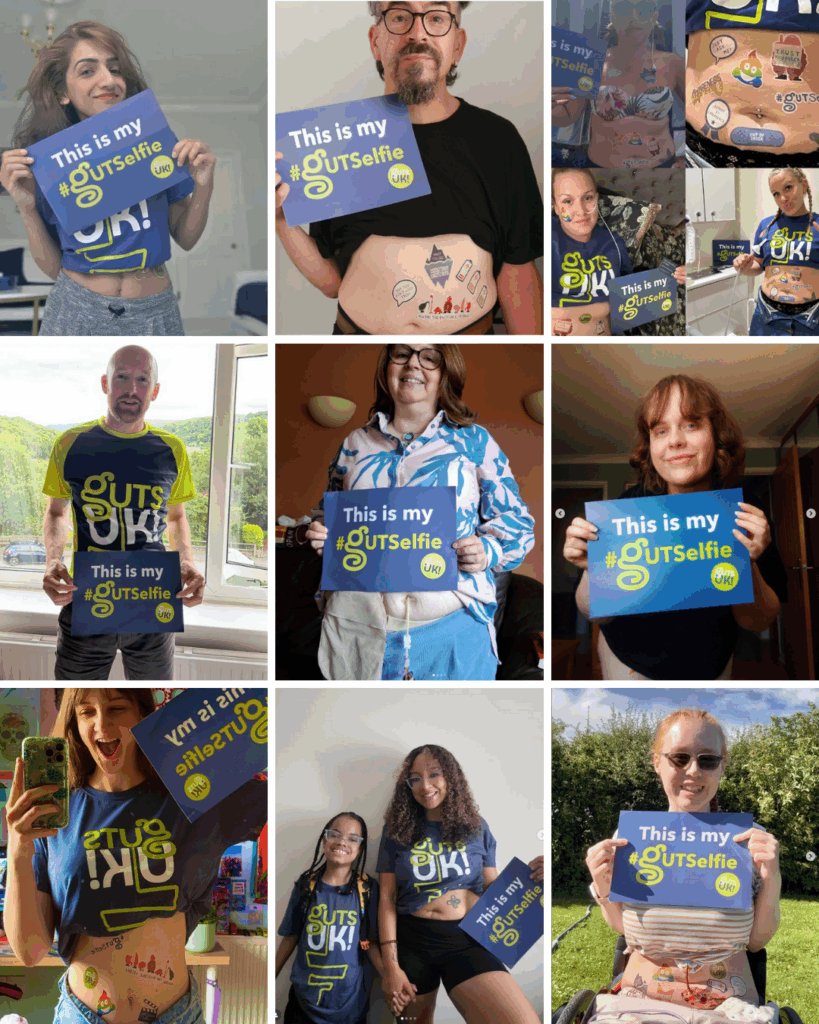 A collage of 9 #GUTSelfies from #GUTSelfie 2025