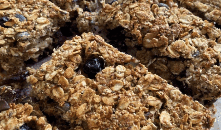 An image of a tray of flapjack