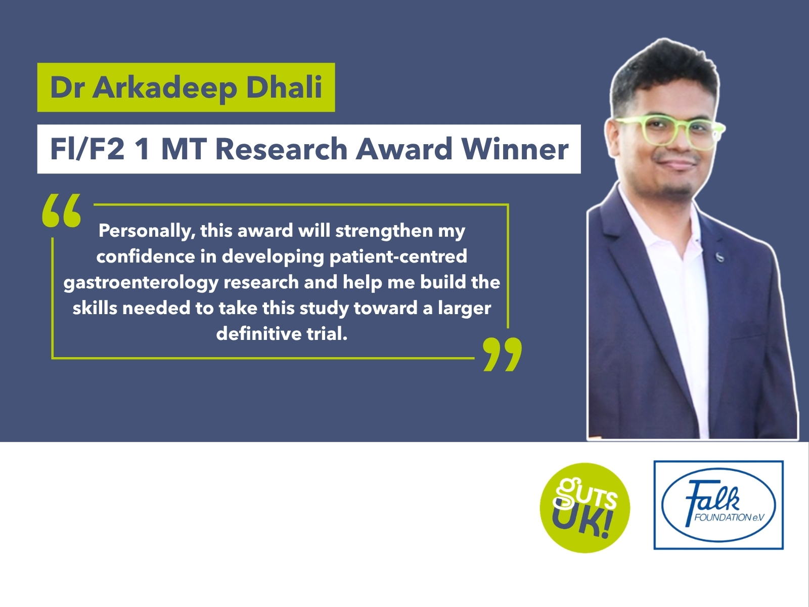 Fl/F2 1 MT Research Award Winner: Arkadeep Dhali