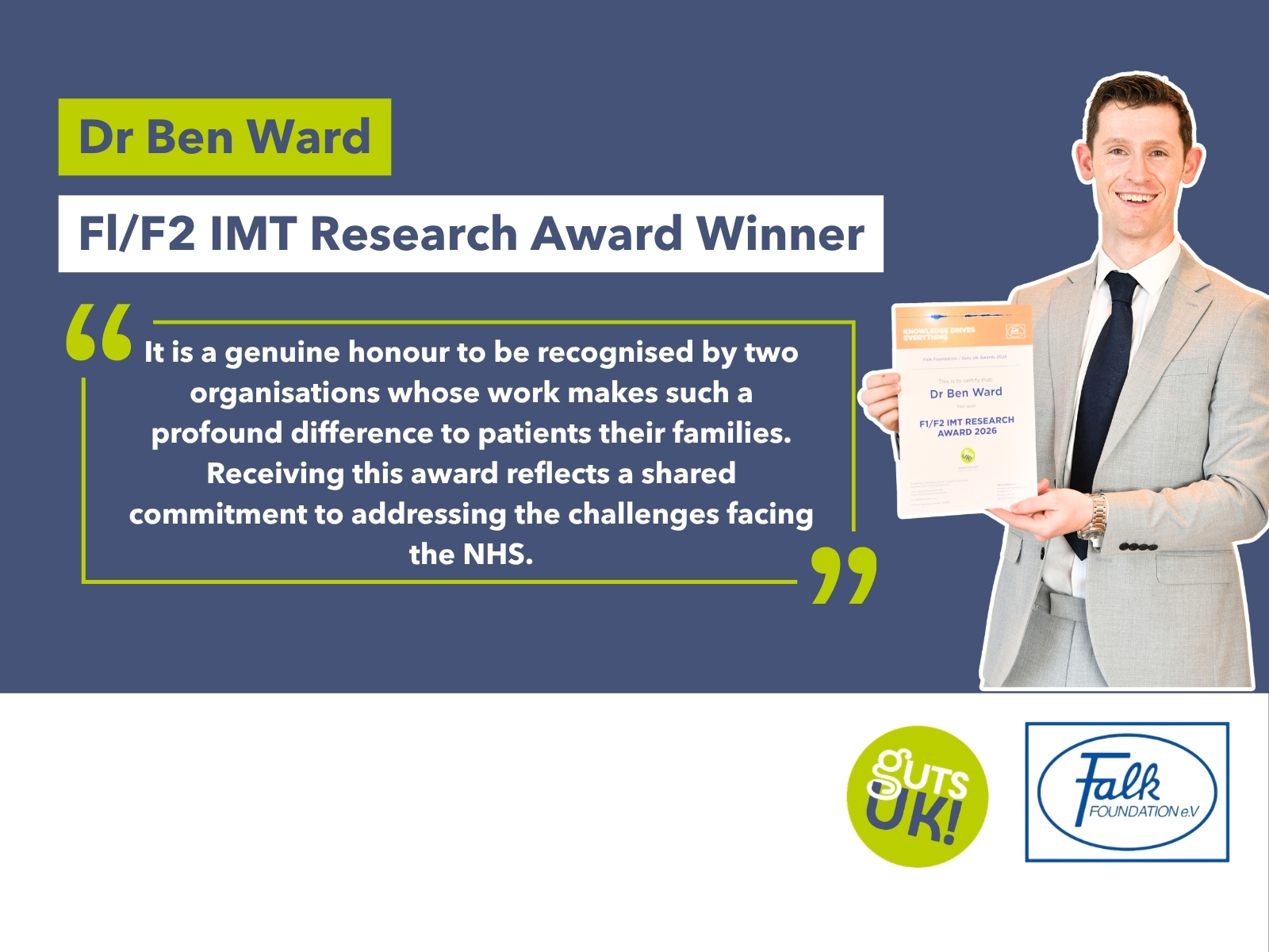 Fl/F2 IMT Research Award Winner: Ben Ward