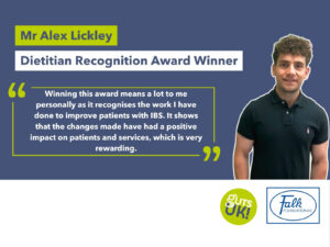 DIETITIAN RECOGNITION AWARD WINNER: Mr Alex Lickley
